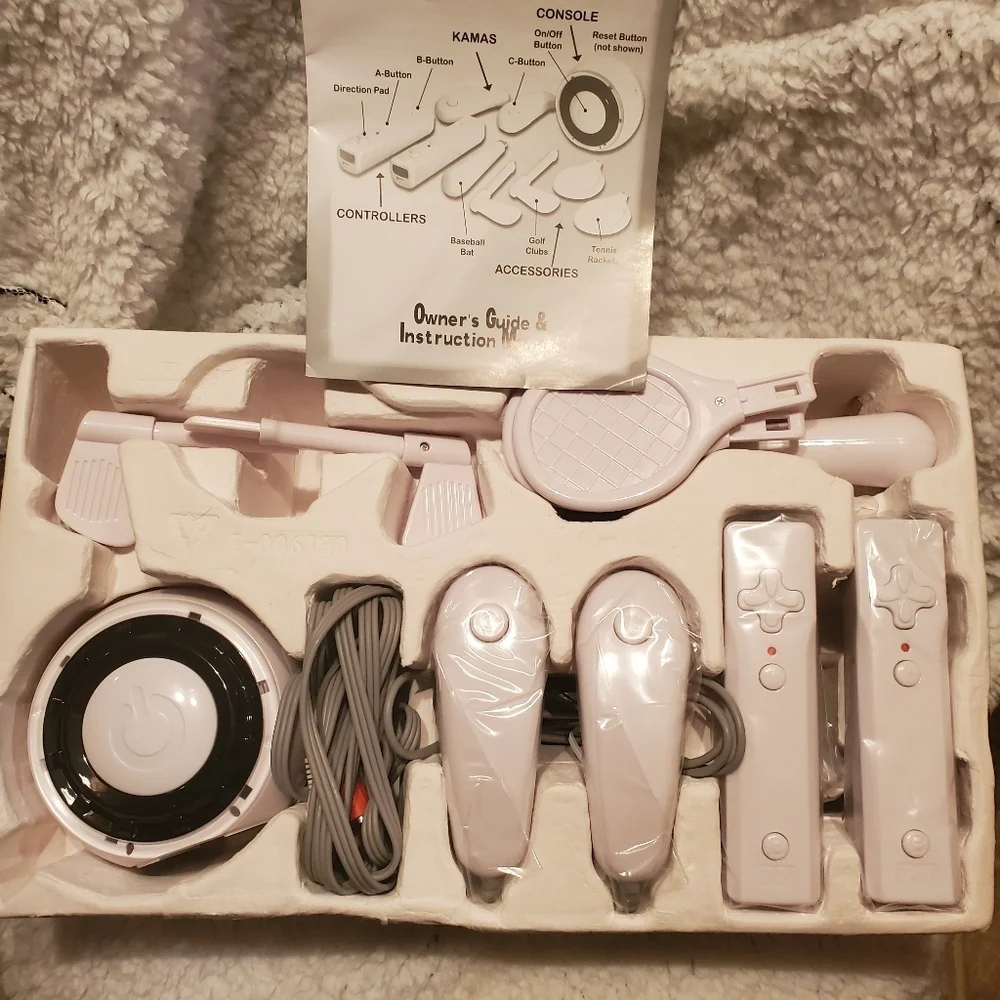 My Sports Challenge Wireless Sports Game System Five Games Set for 2 Players Y2k